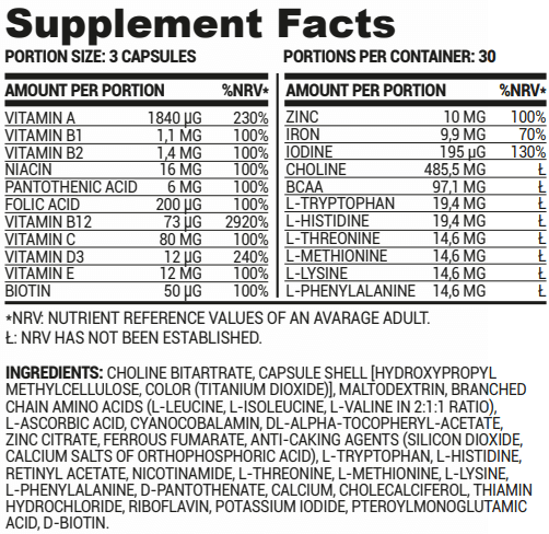 Vegan Vitamin Support - 90 kapszula